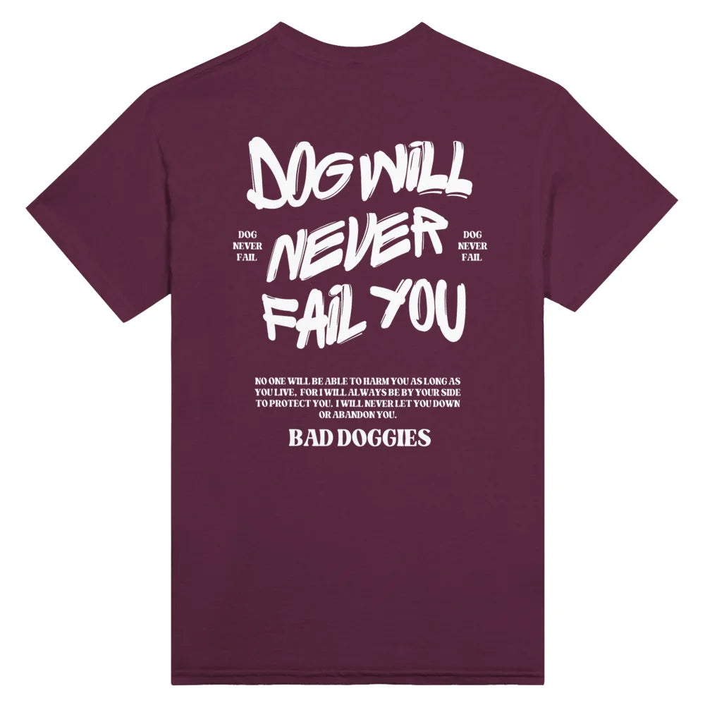 T-shirt DOG WILL NEVER FAIL YOU - Royal Purple / S T-shirt