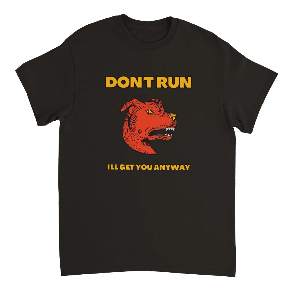 T-shirt DON’T RUN 😈 - Staffie - Black Jack / S T-shirt