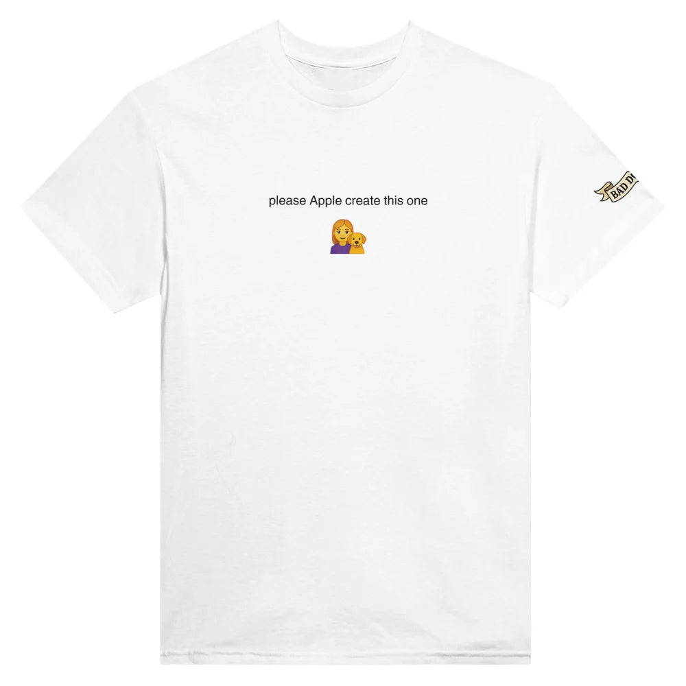 T-shirt Emoji Dog Mom 👩🐶 - White comme Walter / S T-shirt