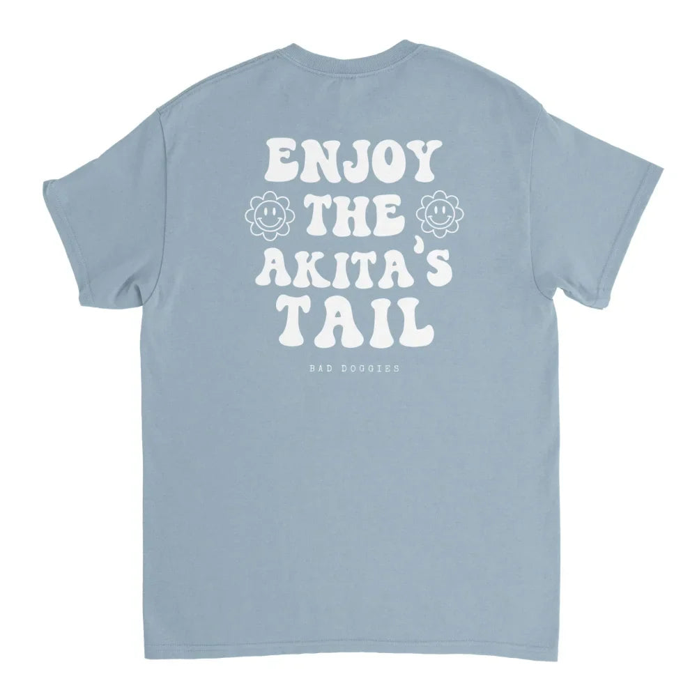 T-shirt Enjoy The Akita’s Tail 🐌 - Light Blue / S T-shirt