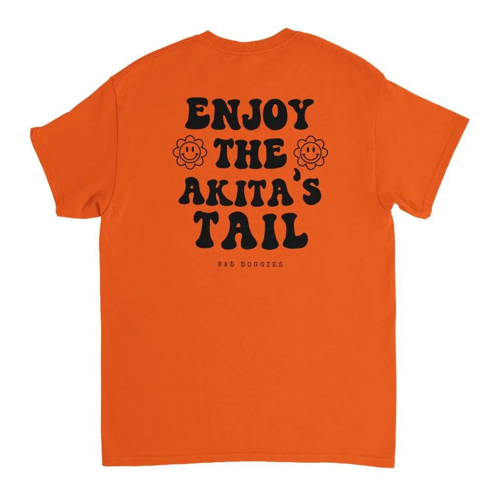 T-shirt Enjoy The Akita’s Tail 🐌 - Feu / S T-shirt Enjoy