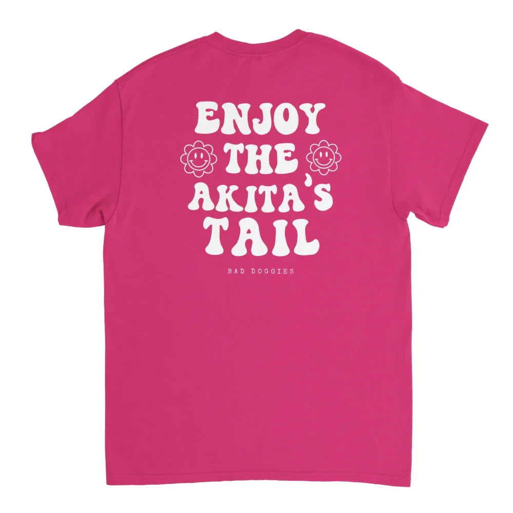 T-shirt Enjoy The Akita’s Tail 🐌 - Royal Pink / S T-shirt