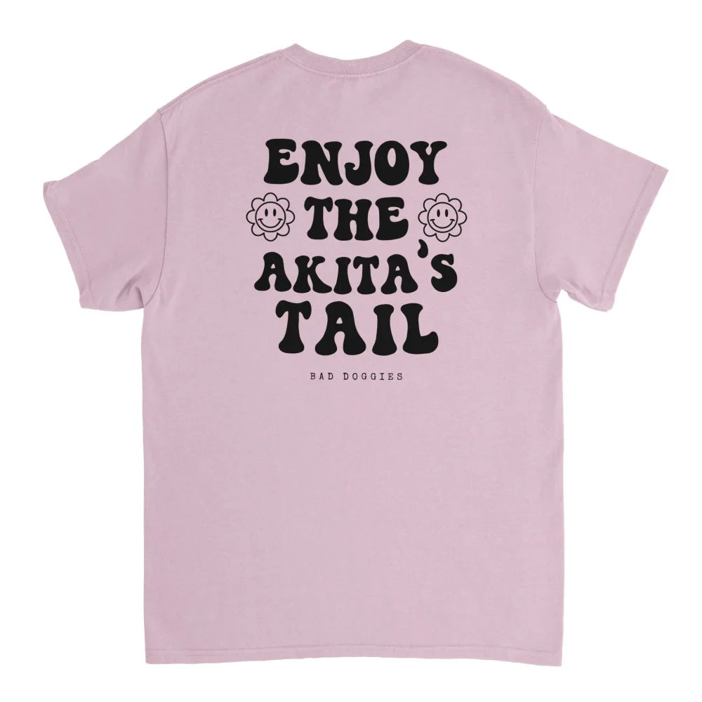 T-shirt Enjoy The Akita’s Tail 🐌 - Rose Poudré / S T-shirt