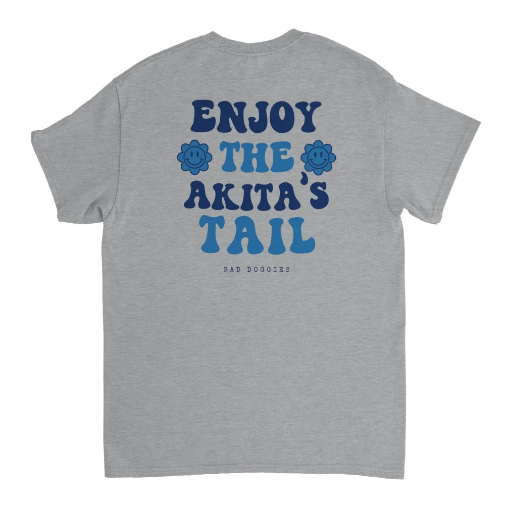 T-shirt Enjoy The Akita’s Tail 🐌 - Grey Scofield / S