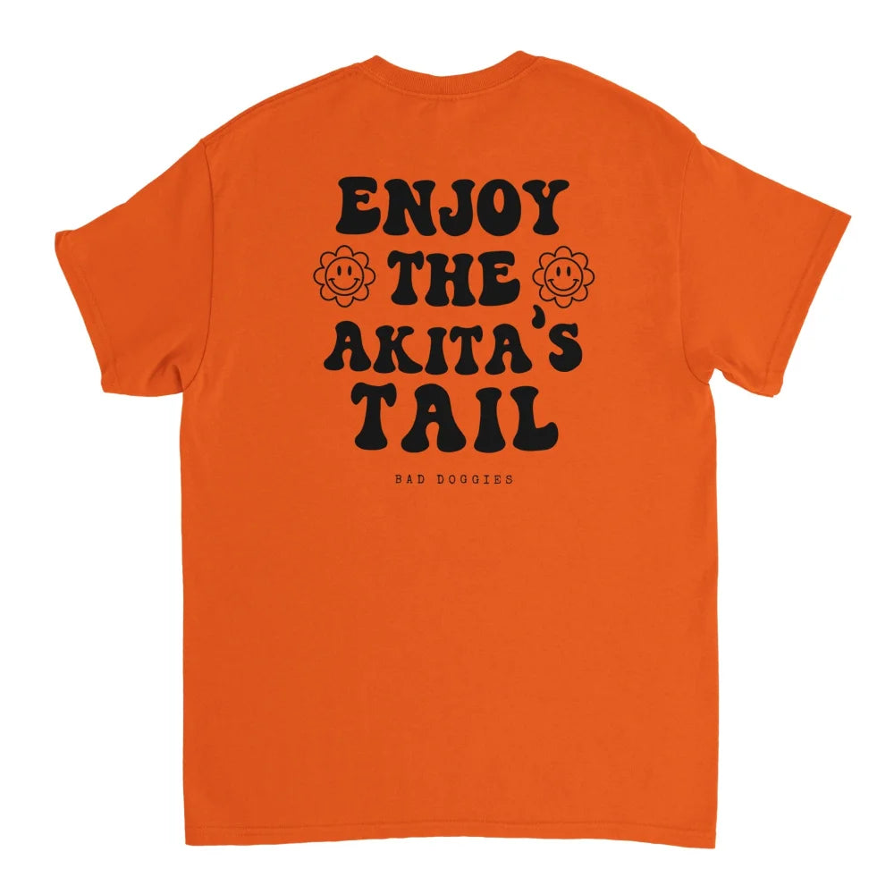 T-shirt Enjoy The Akita’s Tail 🐌 - Feu / S T-shirt