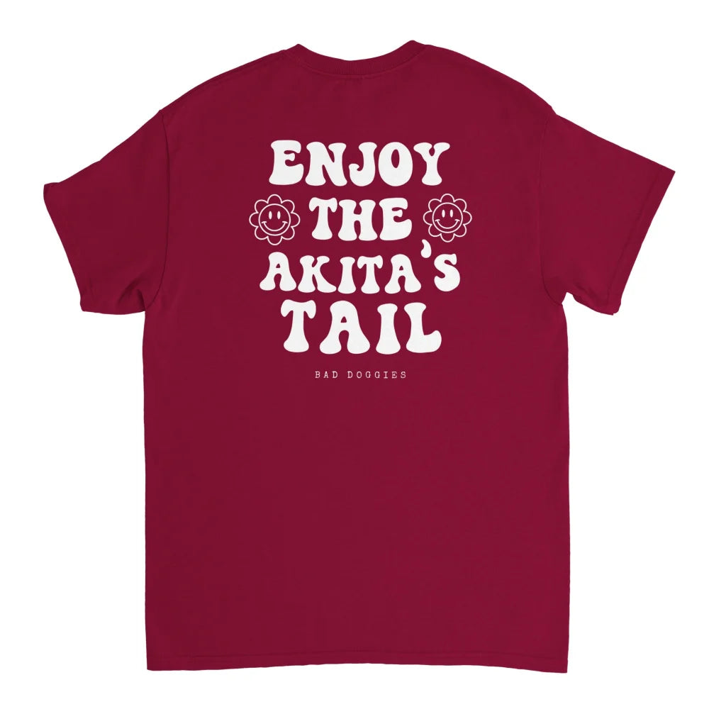 T-shirt Enjoy The Akita’s Tail 🐌 - Coquelicot / S