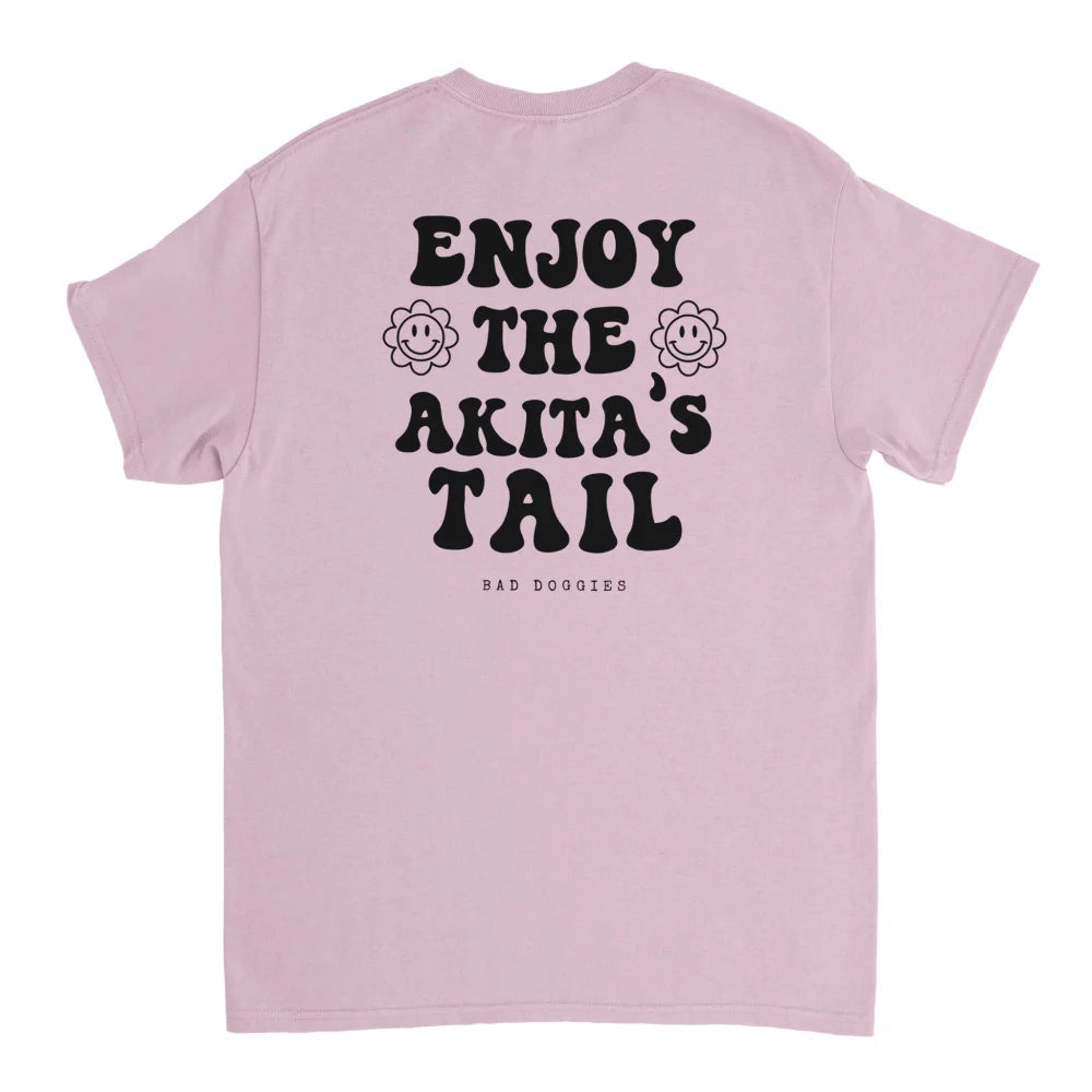 T-shirt Enjoy The Akita’s Tail 🐌 - Rose Poudré / S