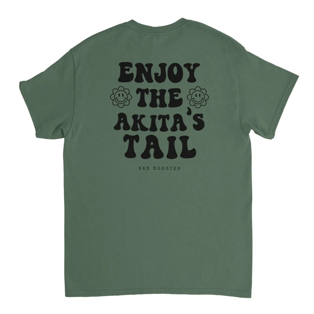 T-shirt Enjoy The Akita’s Tail 🐌 - Military Green / S