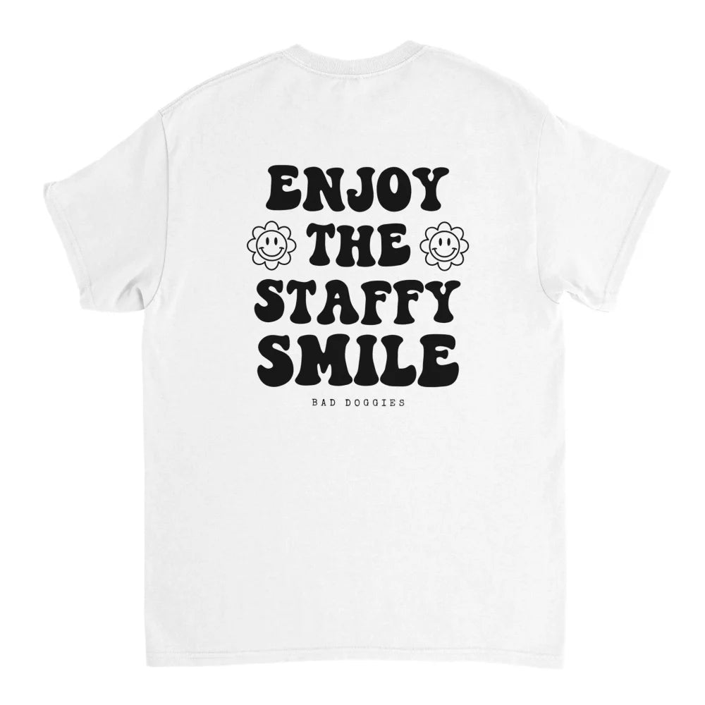 T-shirt ENJOY THE STAFFY SMILE ✨ - 18 coloris - White