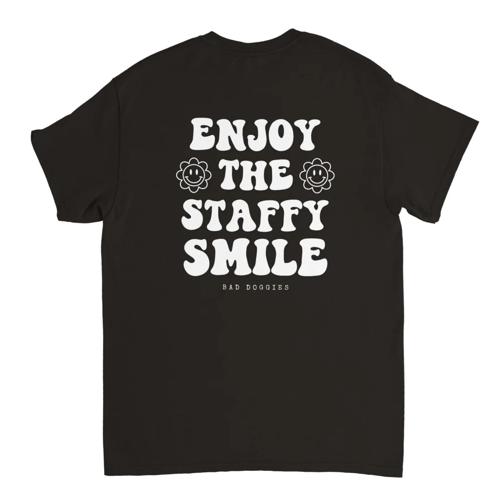 T-shirt ENJOY THE STAFFY SMILE ✨ - 18 coloris - Black