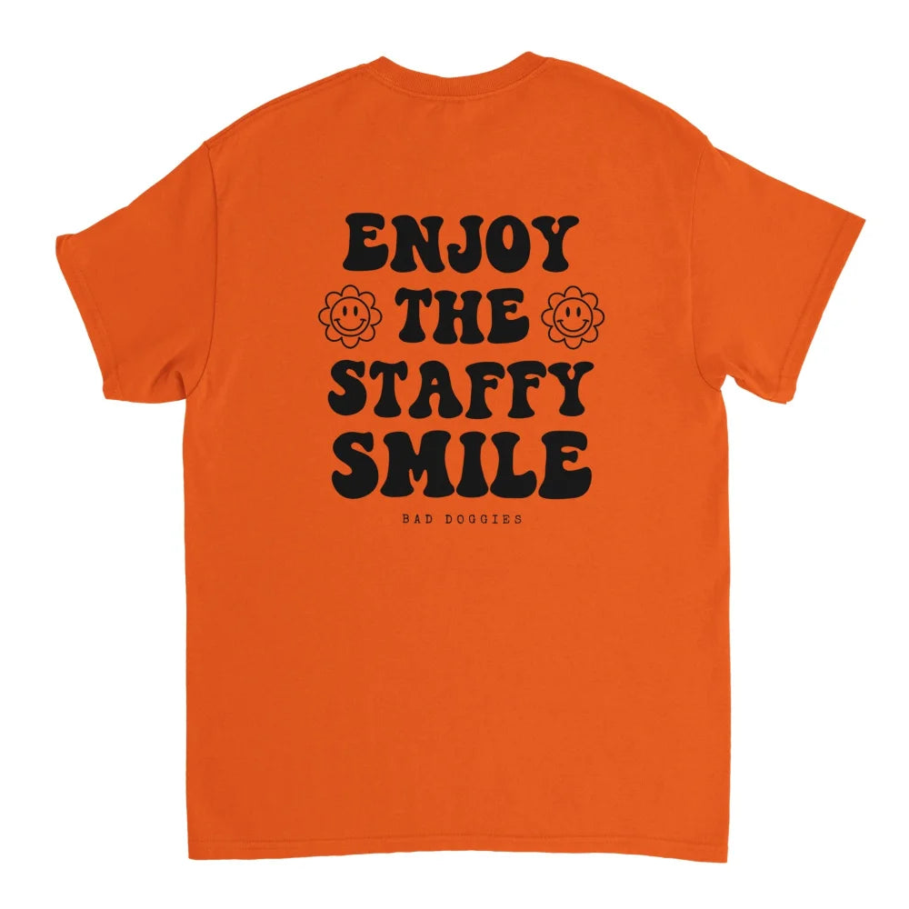 T-shirt ENJOY THE STAFFY SMILE ✨ - 18 coloris - Feu / S