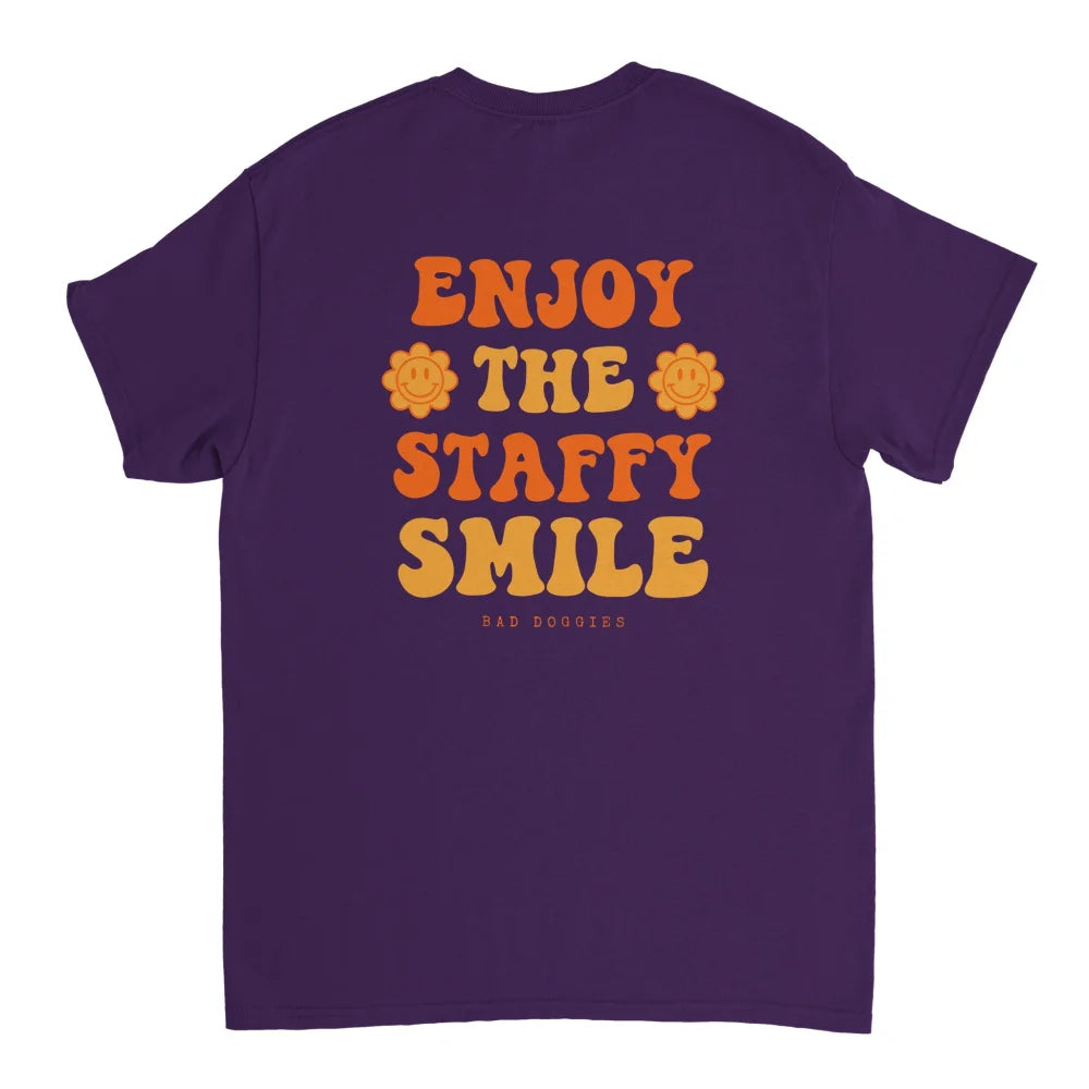 T-shirt ENJOY THE STAFFY SMILE 🧡 - Bunch of Grapes / S