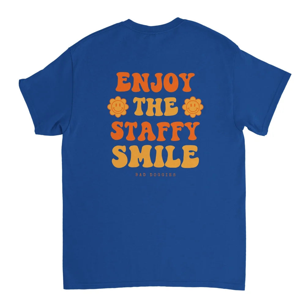 T-shirt ENJOY THE STAFFY SMILE 🧡 - Royal Blue / S