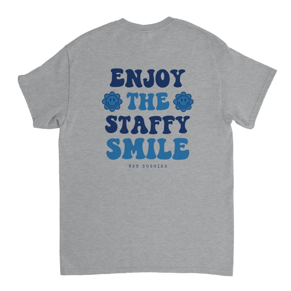 T-shirt ENJOY THE STAFFY SMILE 💙 - Grey Scofield / S