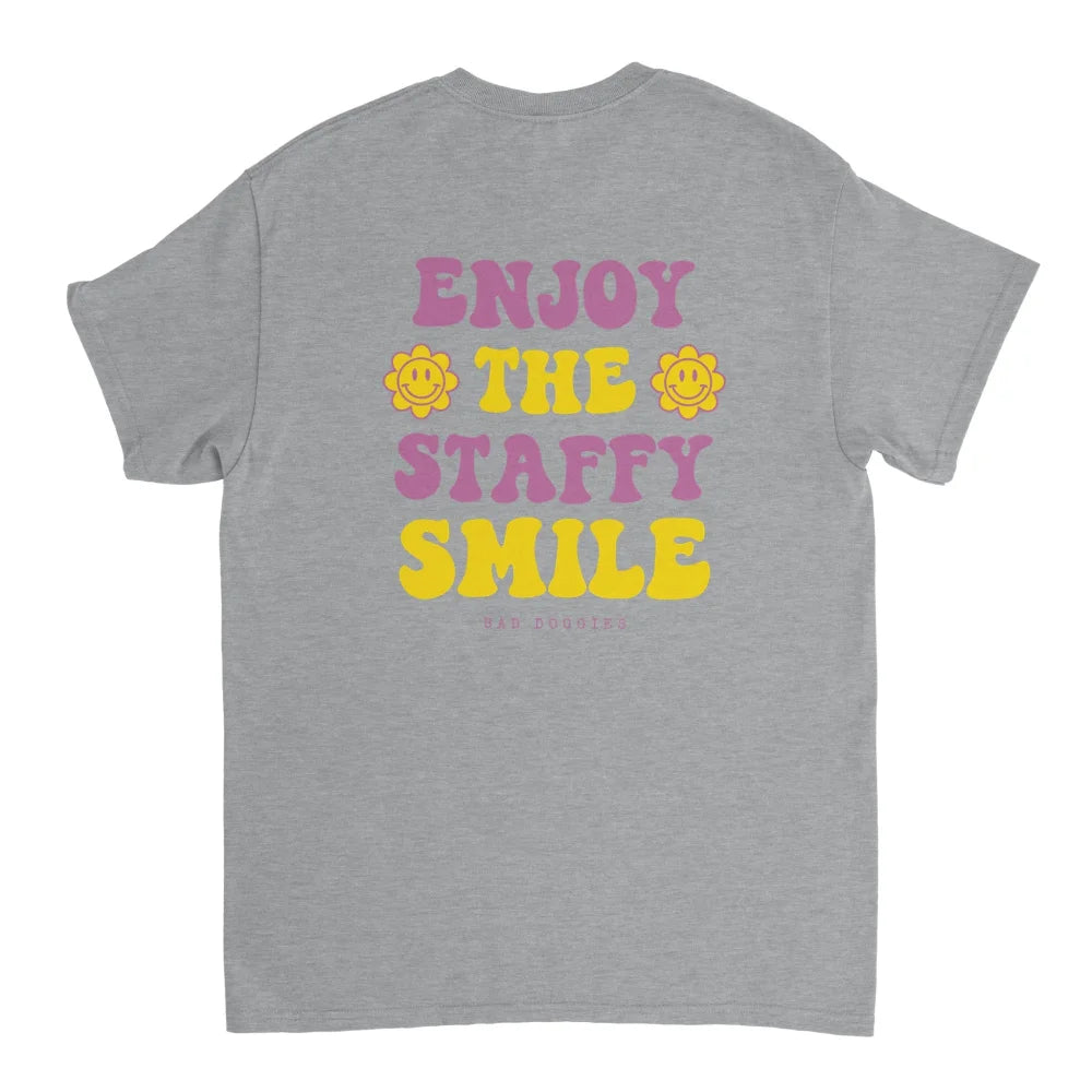T-shirt ENJOY THE STAFFY SMILE 💖 - Grey Scofield / S