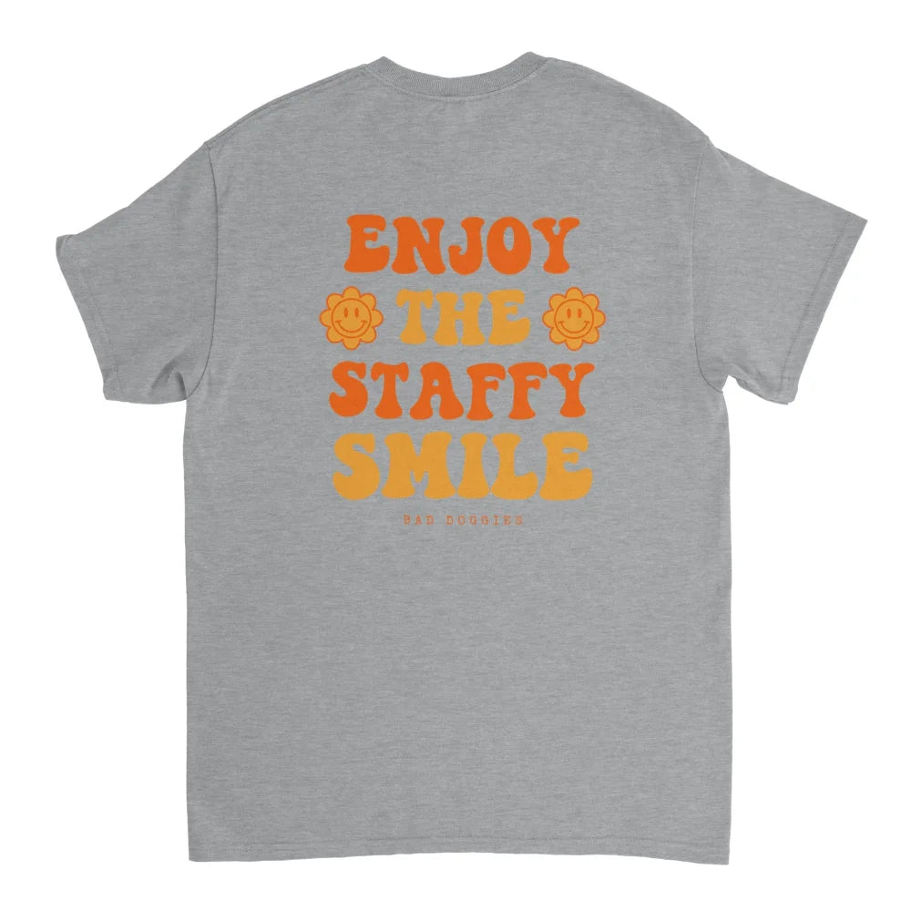 T-shirt ENJOY THE STAFFY SMILE 🧡 - Grey Scofield / S