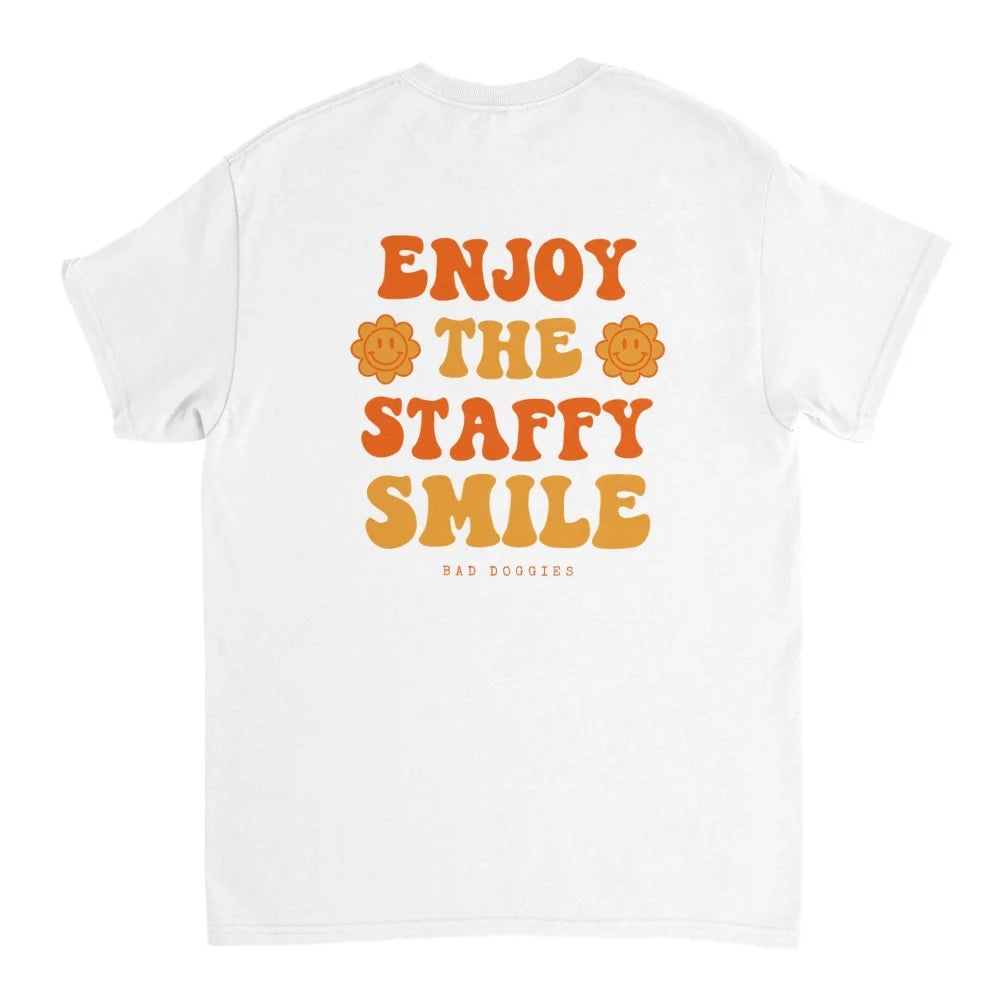 T-shirt ENJOY THE STAFFY SMILE 🧡 - White comme Walter