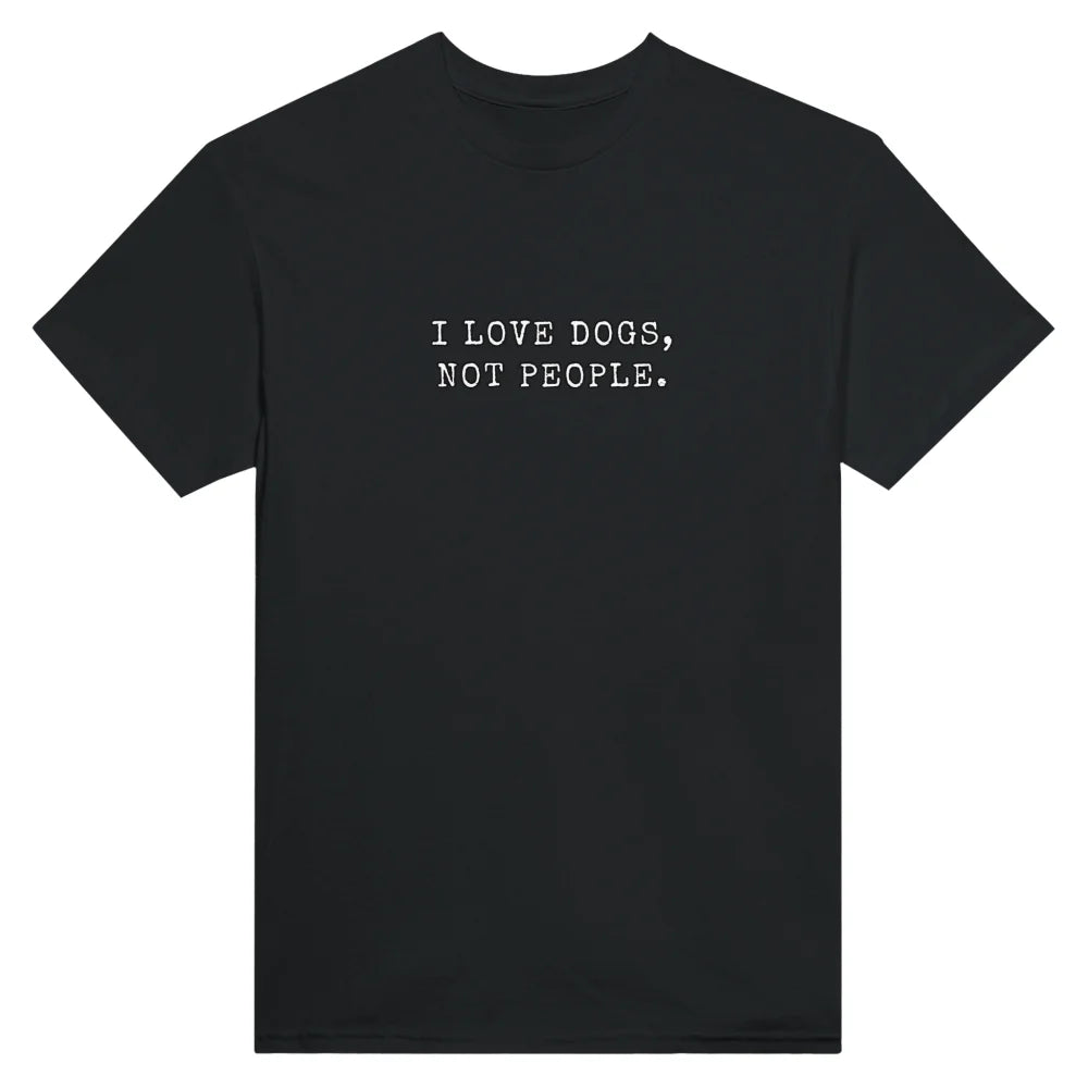 T-shirt I LOVE DOGS NOT PEOPLE. 🐕 - Black Jack / S T-shirt