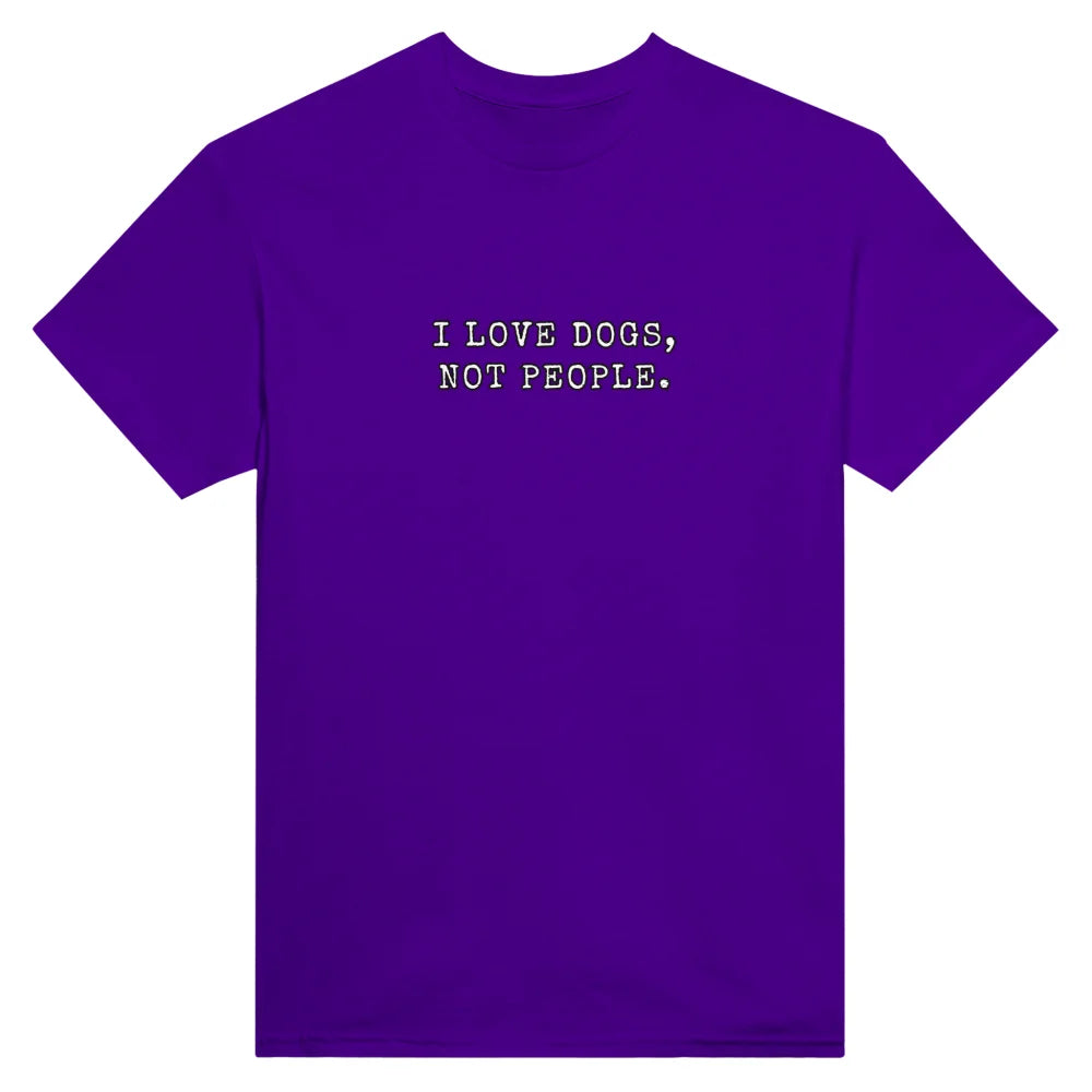 T-shirt I LOVE DOGS NOT PEOPLE. 🐕 - Bunch of Grapes / S