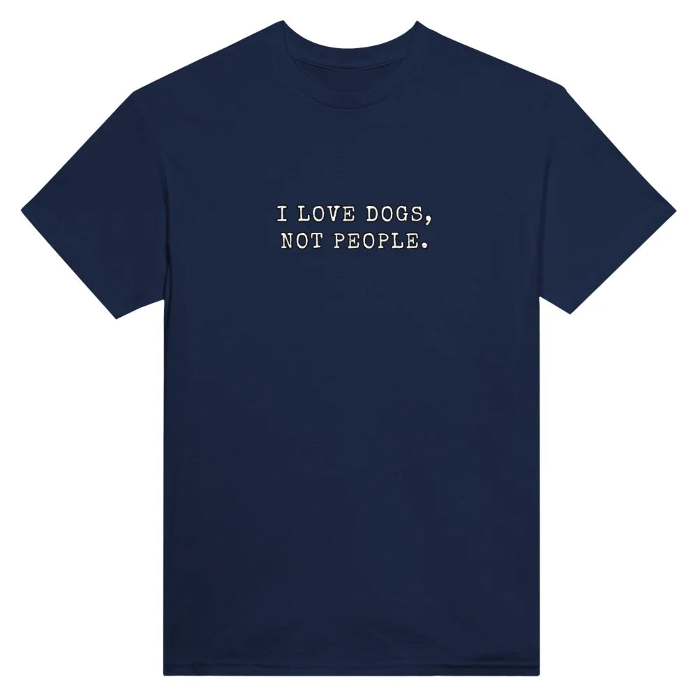 T-shirt I LOVE DOGS NOT PEOPLE. 🐕 - Navy / S T-shirt I LOVE