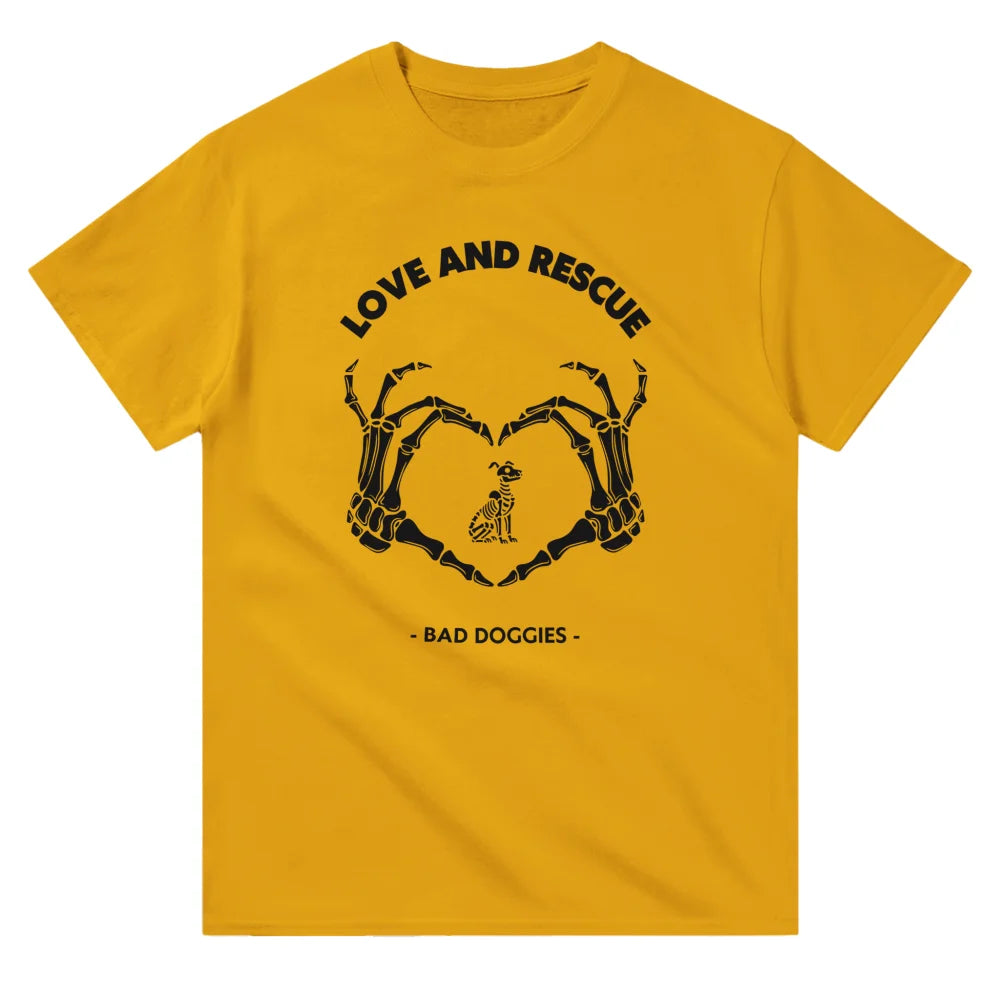 T-shirt Love and Rescue - Gold is the New Black / S T-shirt