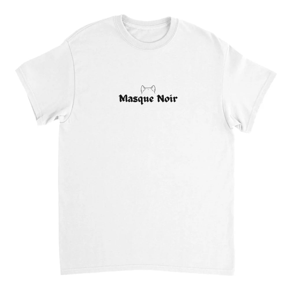T-shirt Masque Noir 🖤 Akita Américain - White