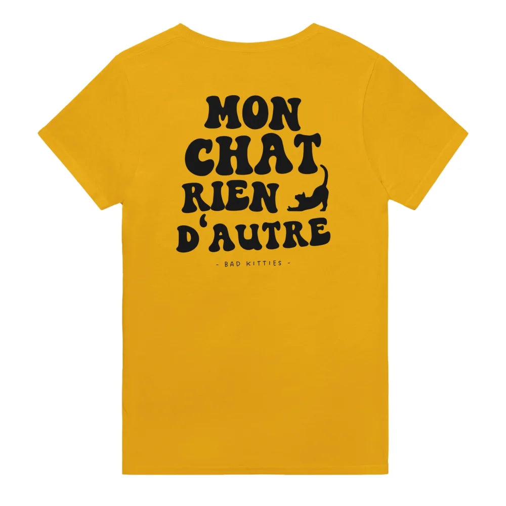 T-shirt Mon Chat Rien D’autre 🧡 - 𝔅𝔞𝔡