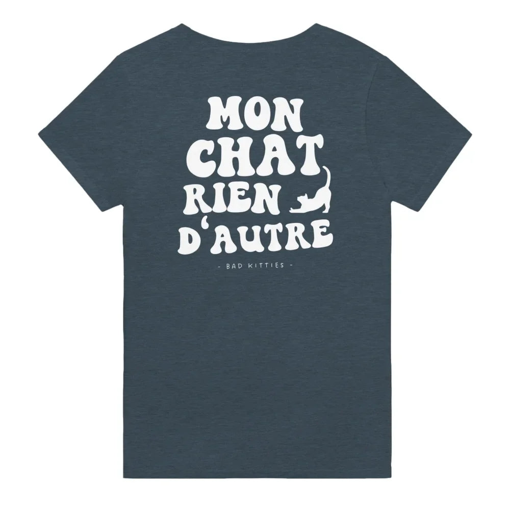 T-shirt Mon Chat Rien D’autre 🧡 - 𝔅𝔞𝔡 𝔎𝔦𝔱𝔱𝔦𝔢𝔰 - Dark Grey