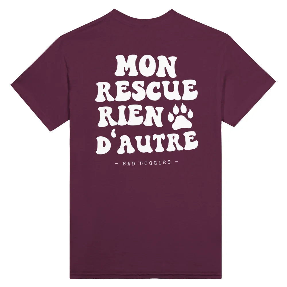 T-shirt Mon Rescue Rien D’autre 🧡 - Royal Purple / S