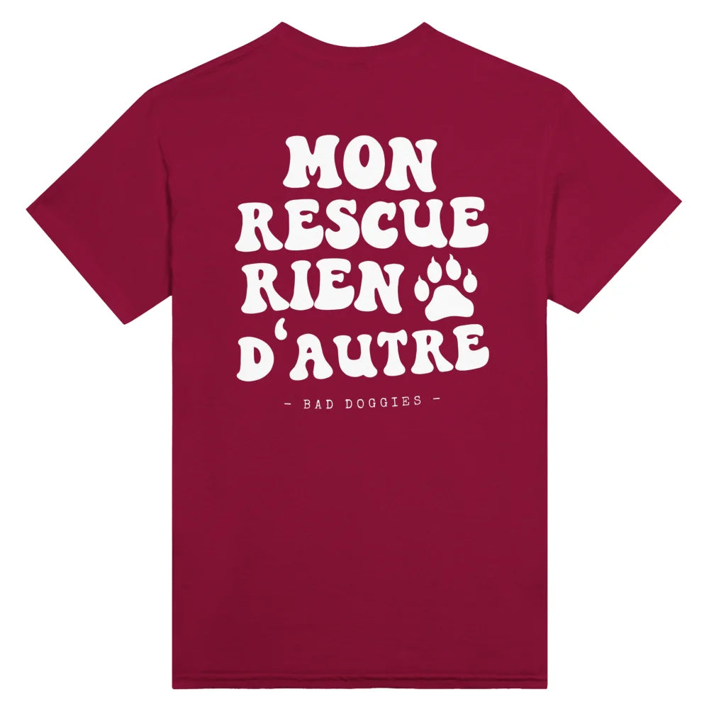 T-shirt Mon Rescue Rien D’autre 🧡 - Coquelicot / S