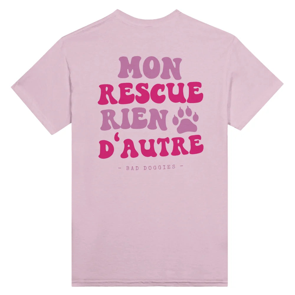 T-shirt Mon Rescue Rien D’autre 🧡 - Rose Poudré / S