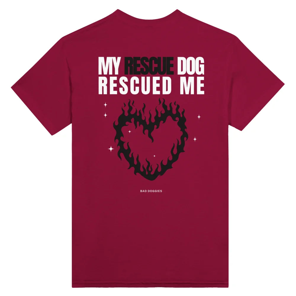 T-shirt My Rescue Dog Rescued Me - Coquelicot / S T-shirt