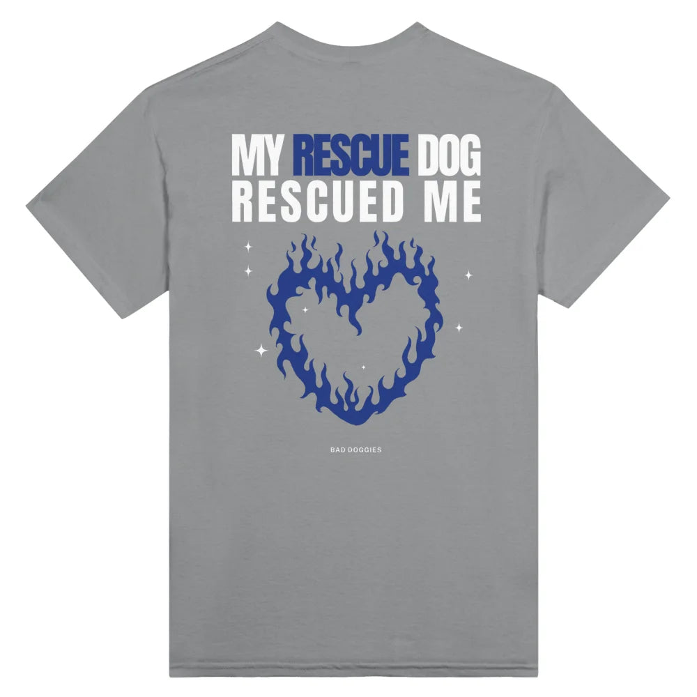 T-shirt My Rescue Dog Rescued Me - Grey Scofield / S