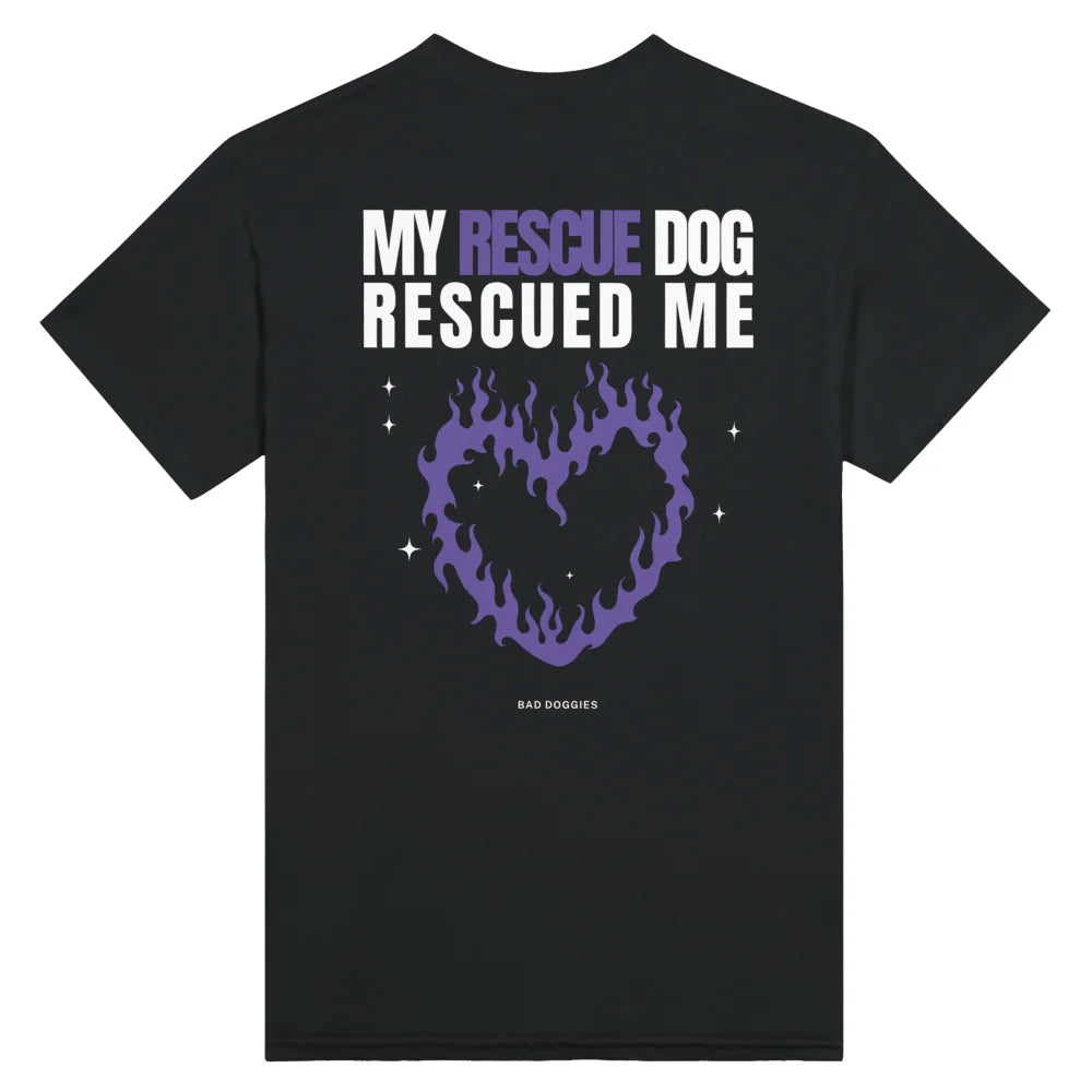 T-shirt My Rescue Dog Rescued Me - Black Jack / S T-shirt