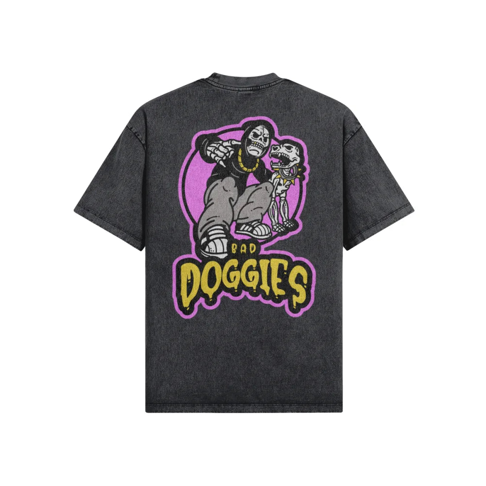 T-shirt Oversized - Skeleton 💀 - Dark Grey / XS T-shirt
