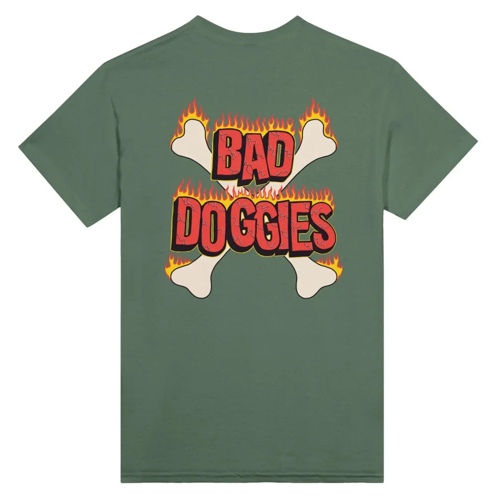 T-shirt 𝕭𝖆𝖉 𝕯𝖔𝖌𝖌𝖎𝖊𝖘 ❤️‍🔥 - Military Green / S T-shirt Bad