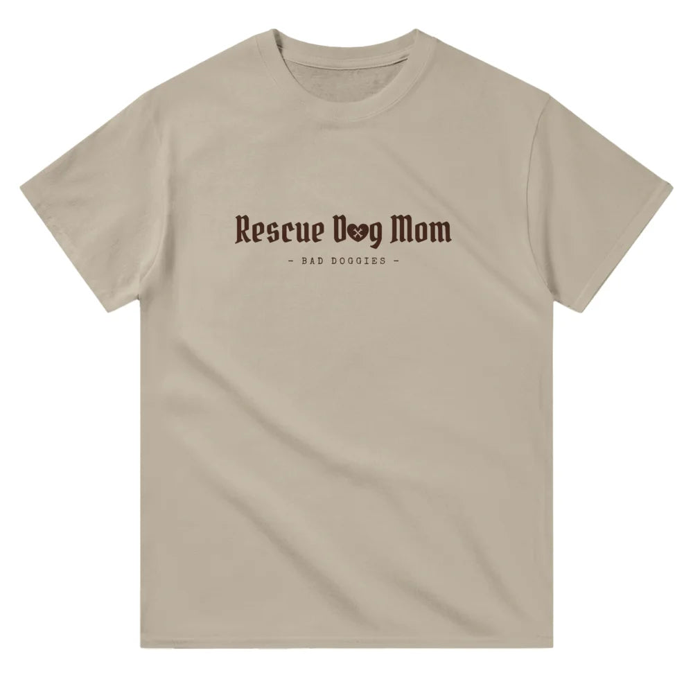 T-shirt - Rescue Dog Mom 👑 - Sahara / S T-shirt - Rescue