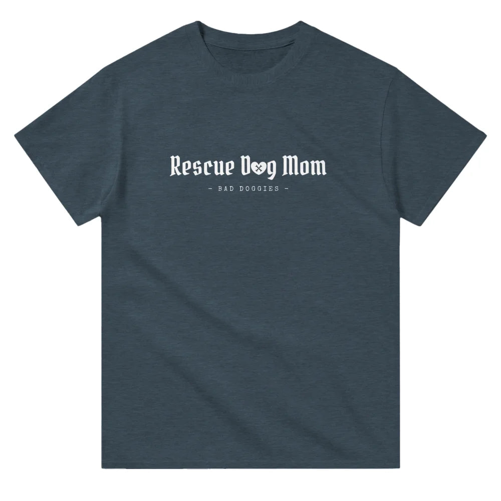 T-shirt - Rescue Dog Mom 👑 - Dark Grey / S T-shirt