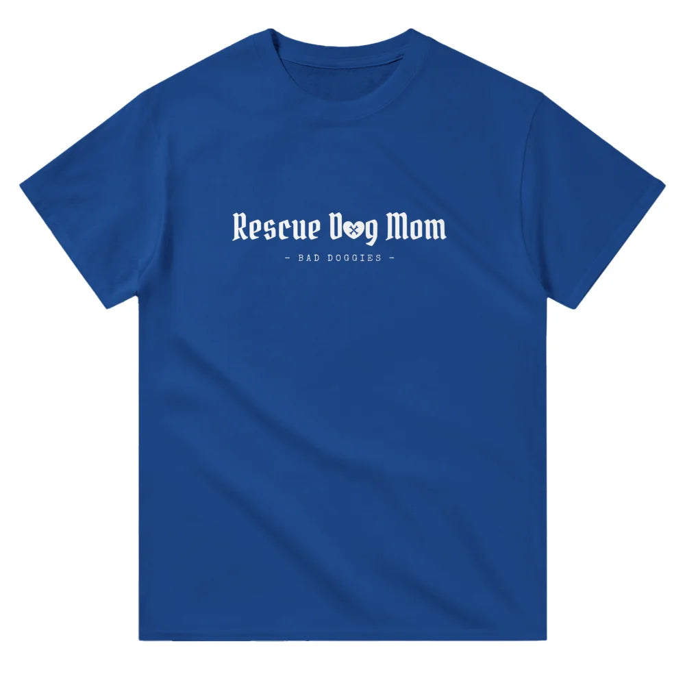 T-shirt - Rescue Dog Mom 👑 - Royal Blue / S T-shirt