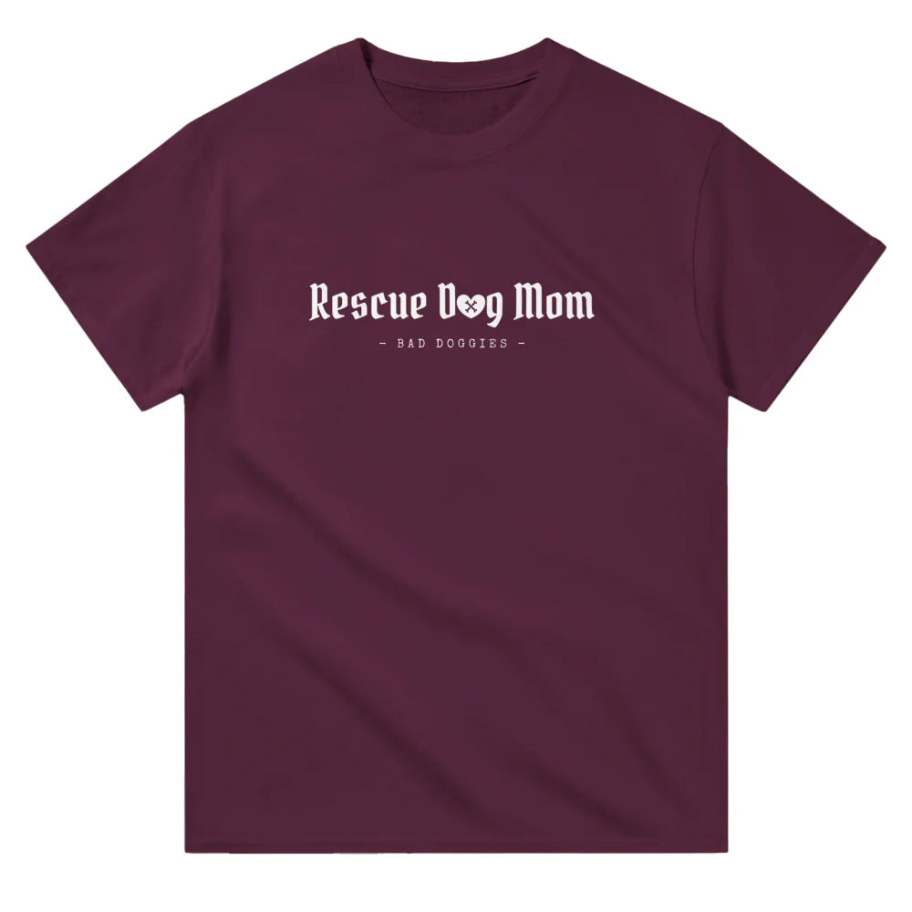 T-shirt - Rescue Dog Mom 👑 - Royal Purple / S T-shirt