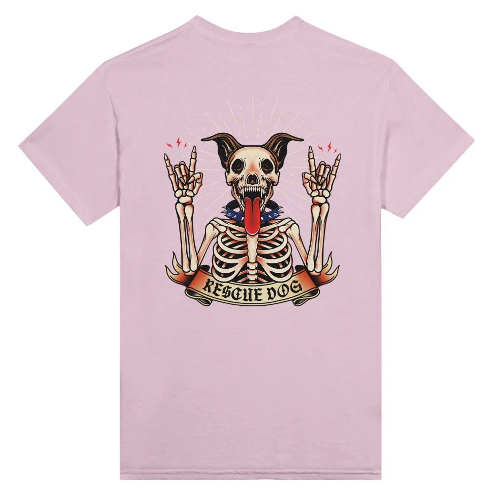 T-shirt Rescue Dog Skeleton 🤘 - Rose Poudré / S T-shirt