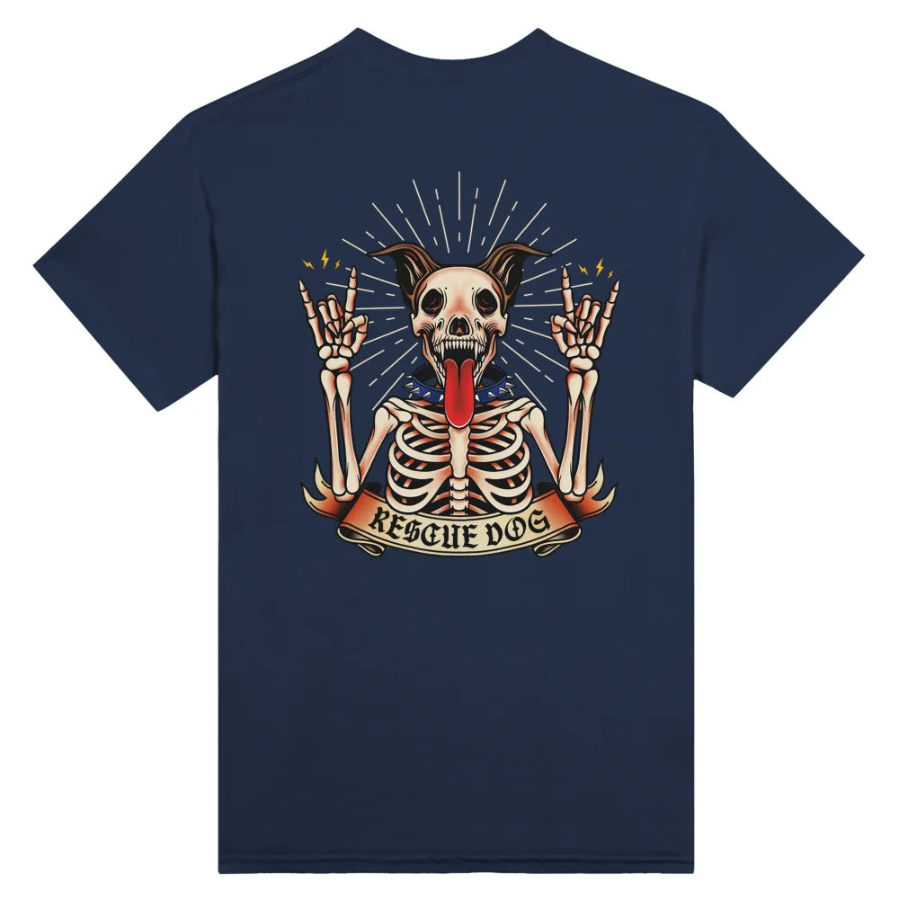 T-shirt Rescue Dog Skeleton 🤘 - Navy / S T-shirt Rescue