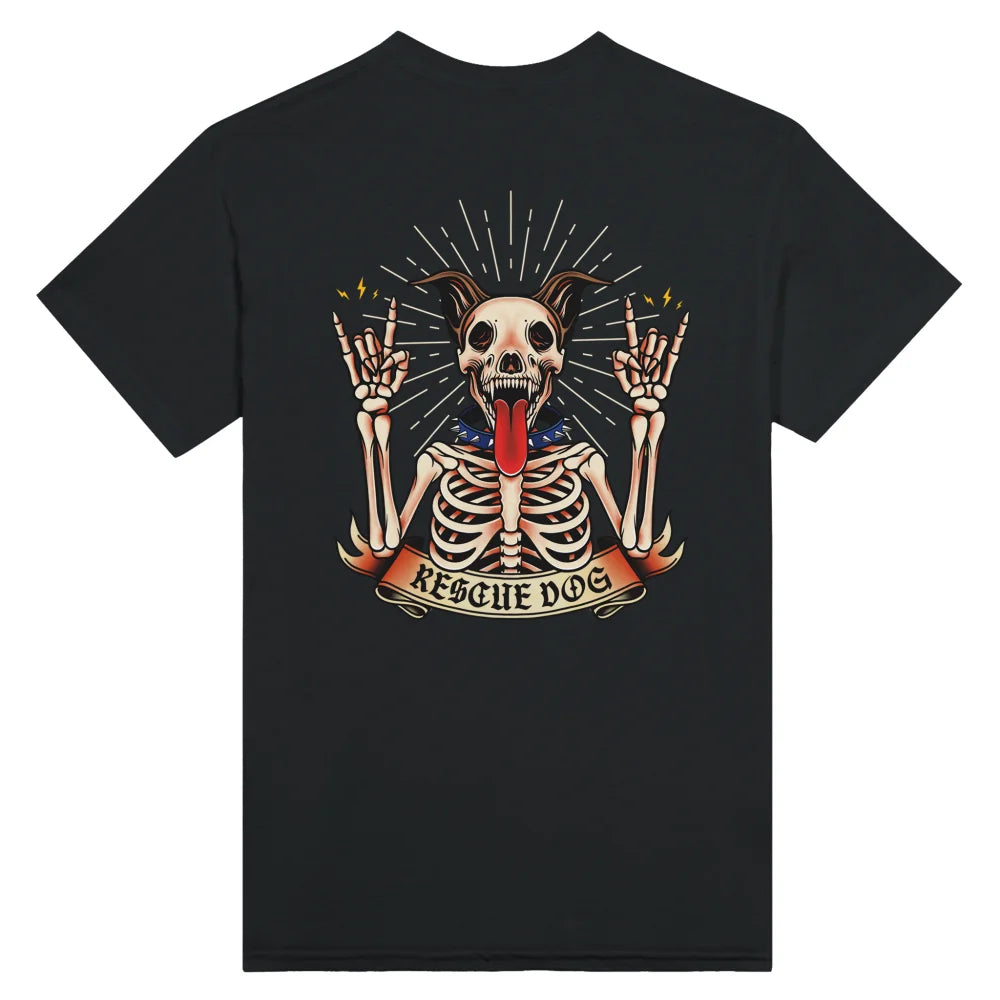 T-shirt Rescue Dog Skeleton 🤘 - Black Jack / S T-shirt