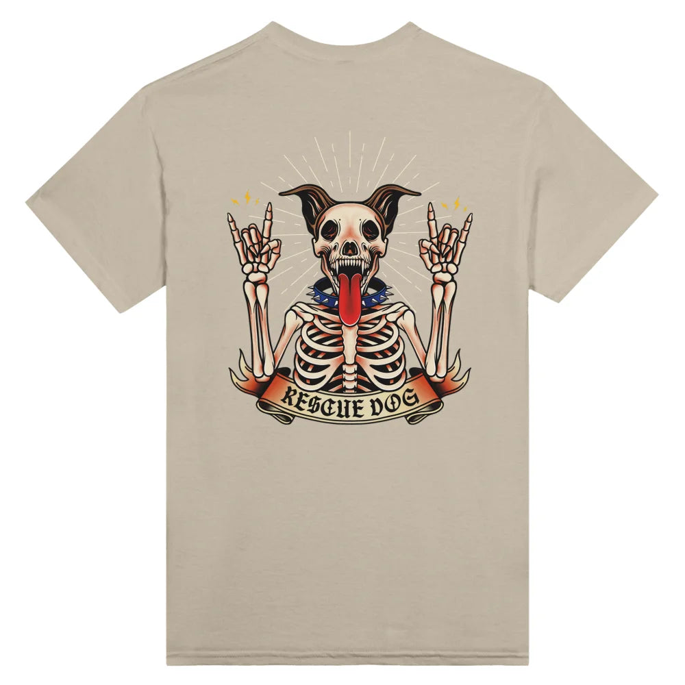 T-shirt Rescue Dog Skeleton 🤘 - Sahara / S T-shirt