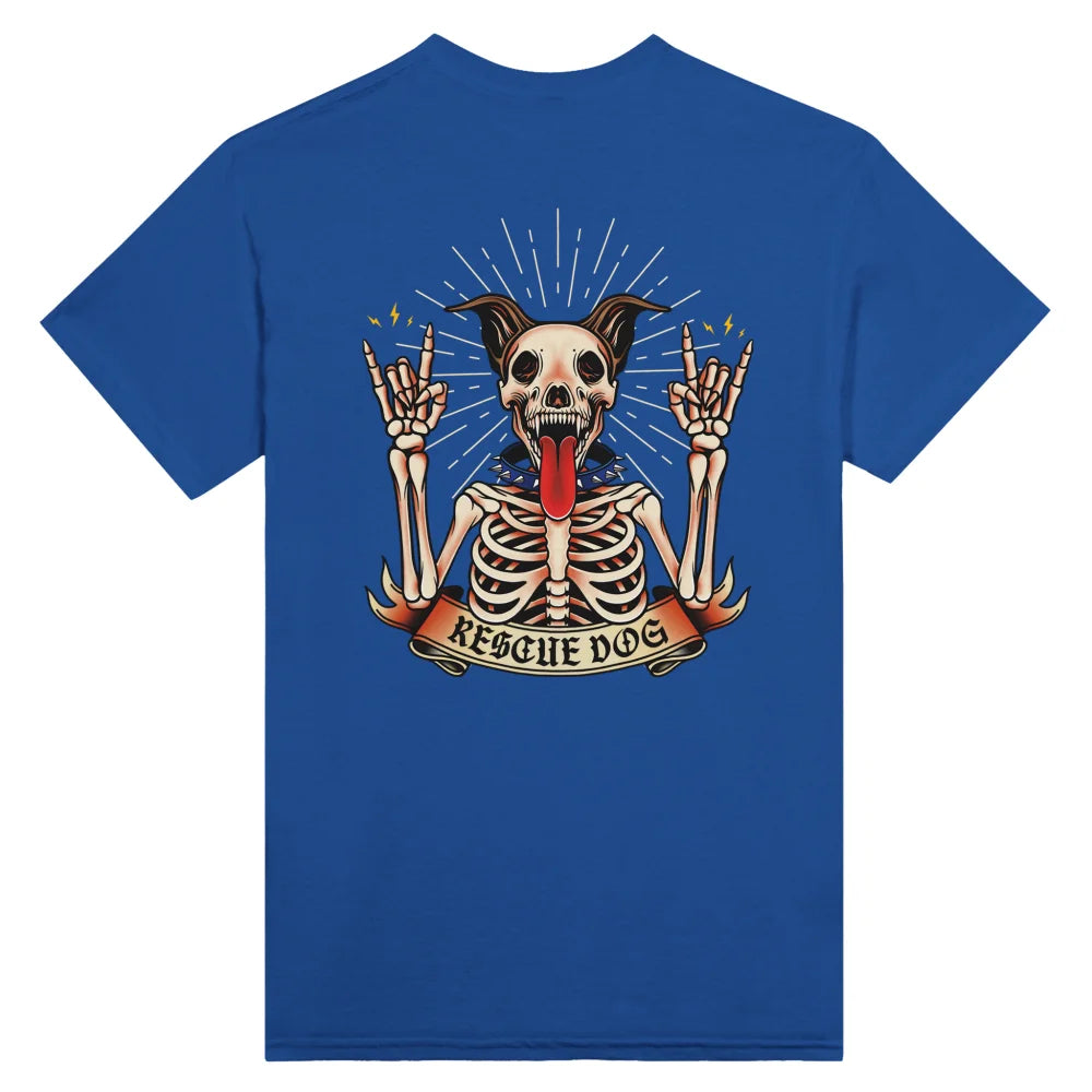 T-shirt Rescue Dog Skeleton 🤘 - Royal Blue / S T-shirt