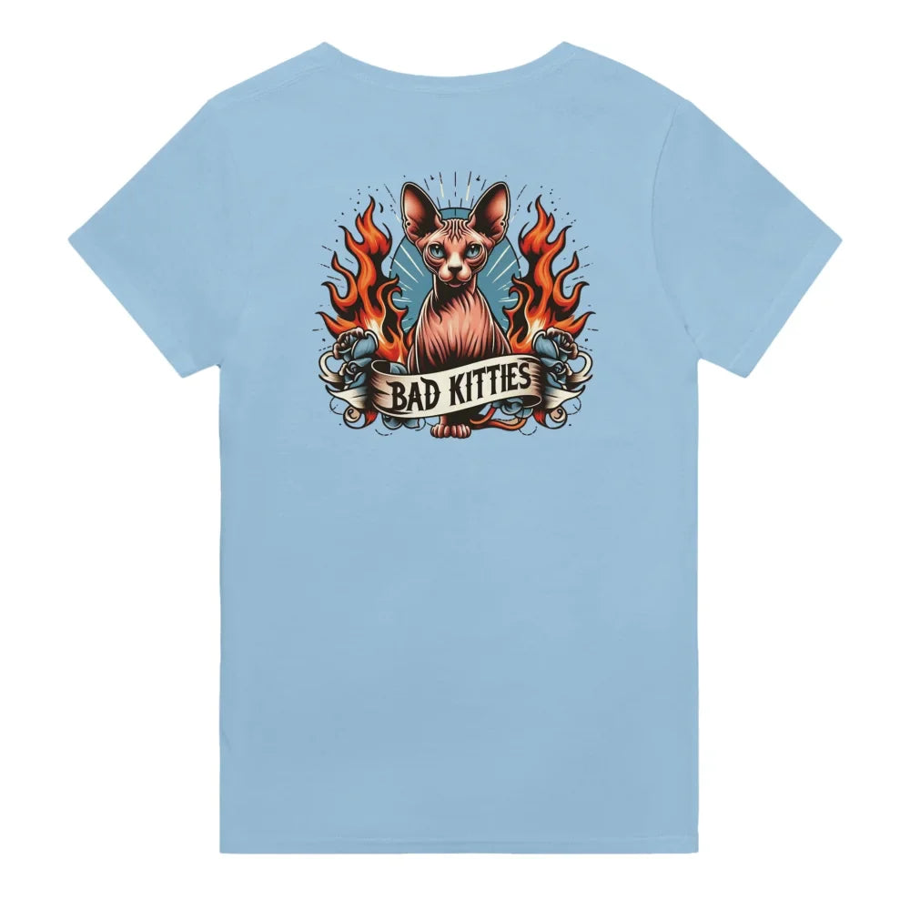 T-shirt Royal Sphynx 👑 - 𝔅𝔞𝔡 𝔎𝔦𝔱𝔱𝔦𝔢𝔰 - Light Blue / S