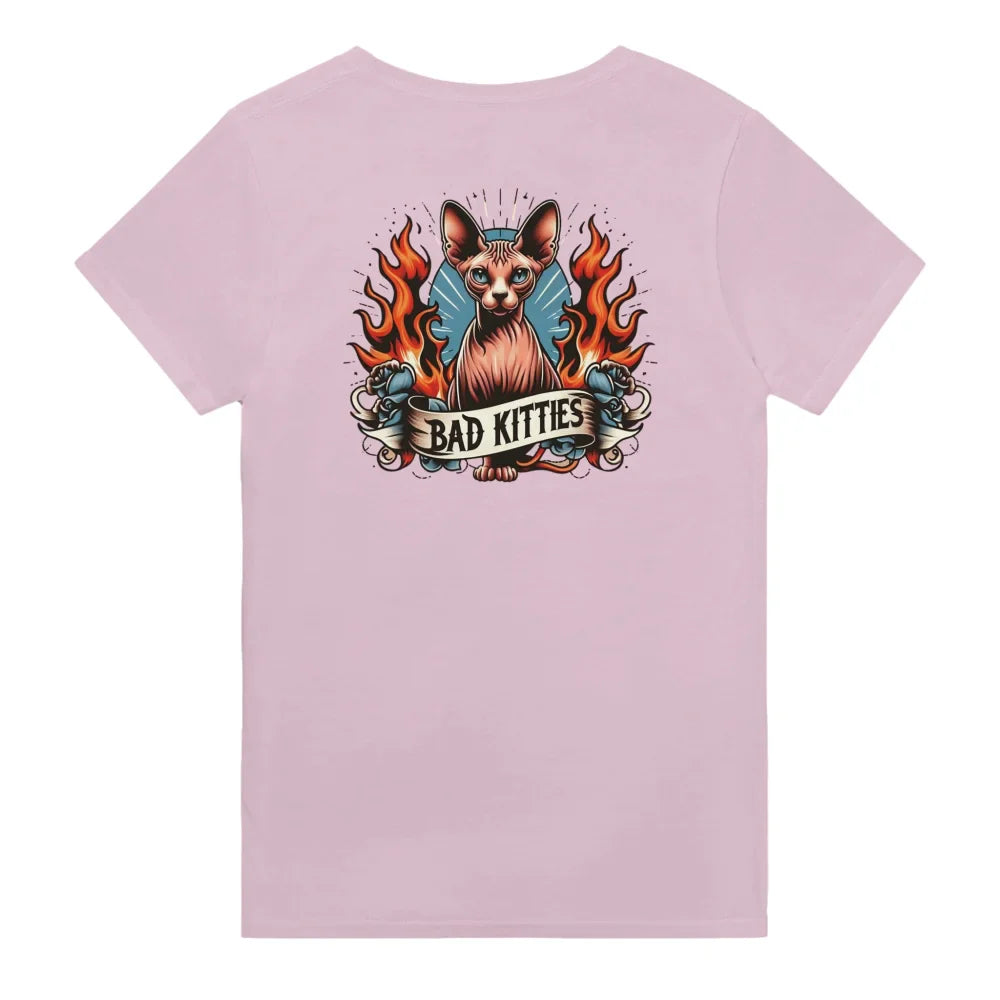 T-shirt Royal Sphynx 👑 - 𝔅𝔞𝔡 𝔎𝔦𝔱𝔱𝔦𝔢𝔰 - Rose Poudré / S