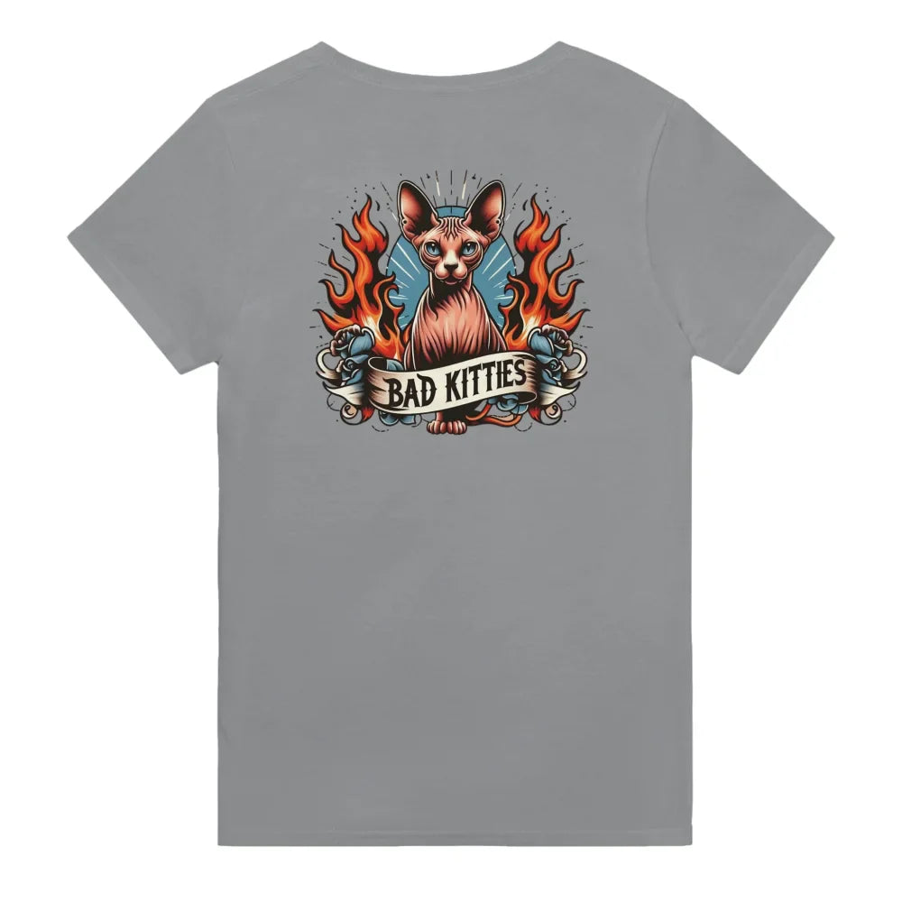 T-shirt Royal Sphynx 👑 - 𝔅𝔞𝔡 𝔎𝔦𝔱𝔱𝔦𝔢𝔰 - Grey Scofield / S