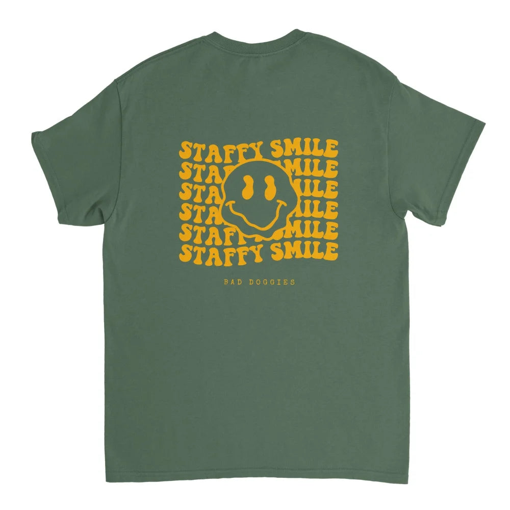 T-shirt STAFFY SMILE 💛 - Military Green / S T-shirt