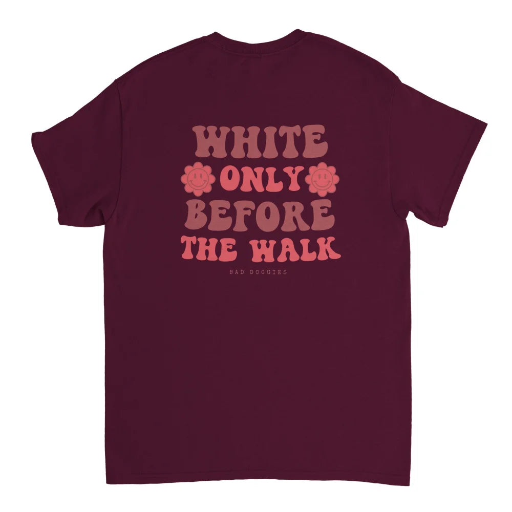 T-shirt 🩷 WHITE ONLY BEFORE THE WALK 🩷 - Royal Purple
